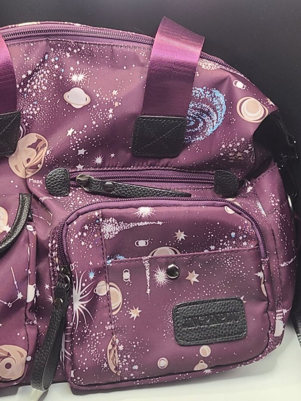 Jinjinpiju Starry Pattern Crossbody Bag